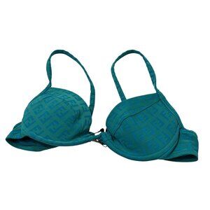 Fendi FF Underwire Bikini Top in Blue